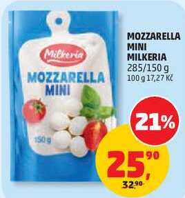 MOZZARELLA MINI MILKERIA, 285/150 g