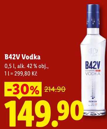 B42V Vodka, 0,5 l v akci