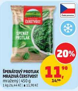ŠPENÁTOVÝ PROTLAK MRAZIVÁ ČERSTVOST mražený, 450 g