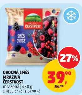 OVOCNÁ SMĚS MRAZIVÁ ČERSTVOST mražená, 450 g 