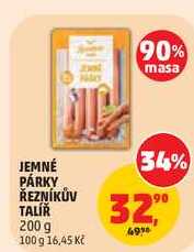 JEMNÉ PÁRKY ŘEZNÍKŮV TALÍŘ, 200 g