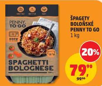 ŠPAGETY BOLOŇSKÉ PENNY TO GO, 1 kg 