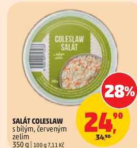 SALÁT COLESLAW s bílým, červeným zelím, 350 g
