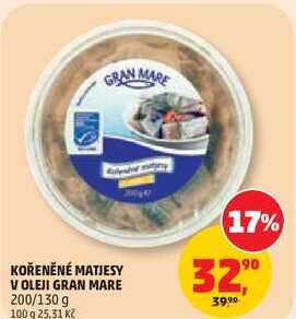 KOŘENĚNÉ MATJESY VOLEJI GRAN MARE, 200/130 g