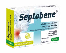 SEPTABENE CITRON A BEZOVÝ KVĚT 3 MG/1 MG