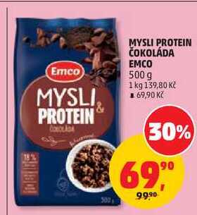 MYSLI PROTEIN ČOKOLÁDA EMCO, 500 g 