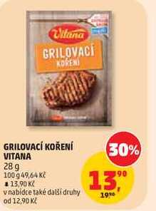 GRILOVACÍ KOŘENÍ VITANA, 28g