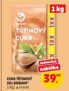 CUKR TŘTINOVÝ XXL BONJAM, 1 kg