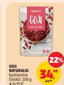 GOJI NATURALIA kustovnice čínská, 100 g