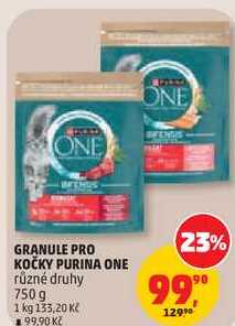 GRANULE PRO KOČKY PURINA ONE různé druhy, 750 g