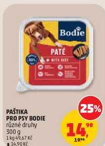 PAŠTIKA PRO PSY BODIE různé druhy, 300 g