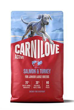 Carnilove Dog Active Dry Salmon&turkey Junior LB 4kg