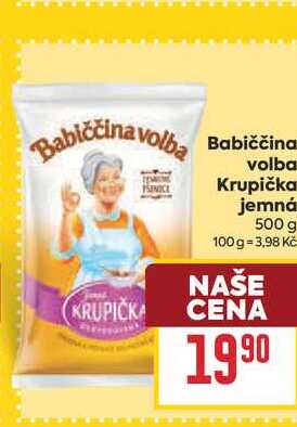 Babiččina volba Krupička jemná 500 g