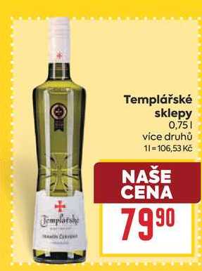 Templářské sklepy 0,75l