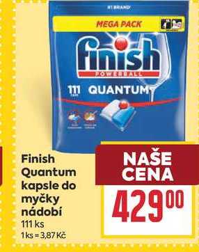 Finish Quantum kapsle do myčky nádobí 111 ks