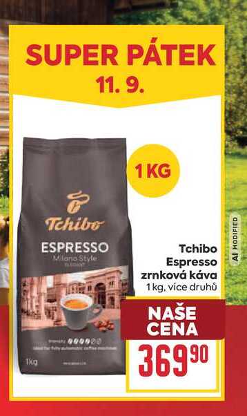 Tchibo Espresso zrnková káva 1 kg