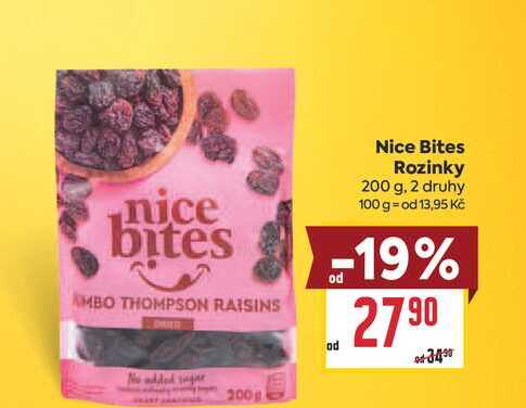 Nice Bites Rozinky 200 g