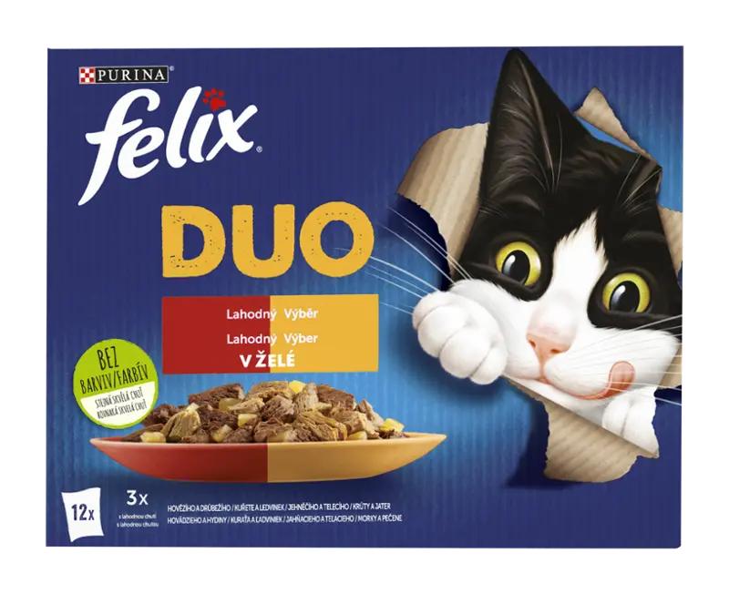 Felix Kapsička pro kočky Fantastic Duo multipack 12x 85 g, 1020 g