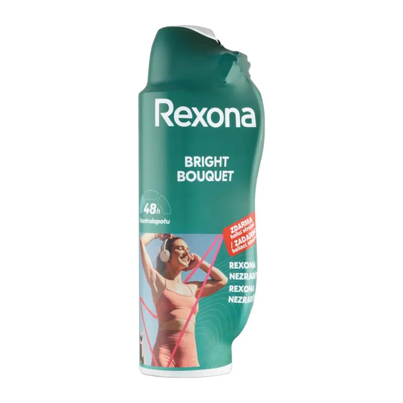 Rexona Antiperspirant sprej Bright Bouquet s holicím strojkem, 150 ml