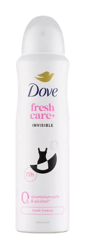 Dove Deodorant sprej pro ženy Invisible 0%, 150 ml