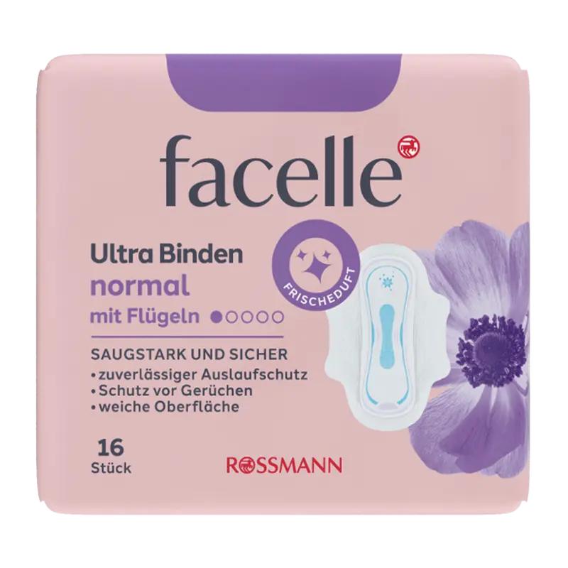 facelle Hygienické vložky Ultra Normal Deo s křidélky, 16 ks