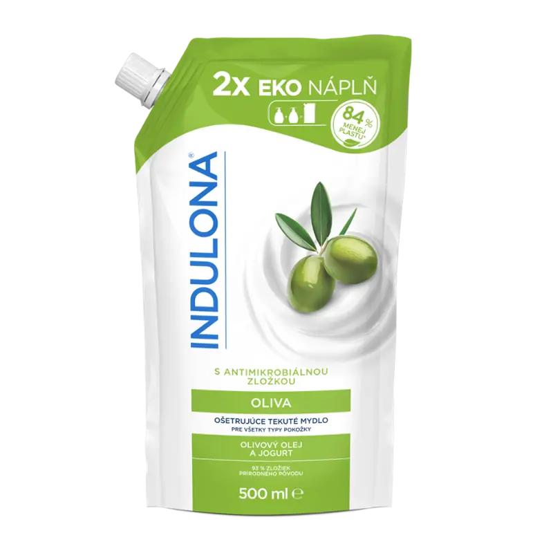 Indulona Tekuté mýdlo Oliva náhradní náplň, 500 ml