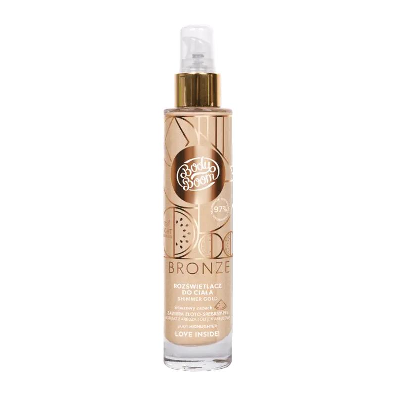 Body Boom Rozjasňující sprej Shimmer Gold, 100 ml