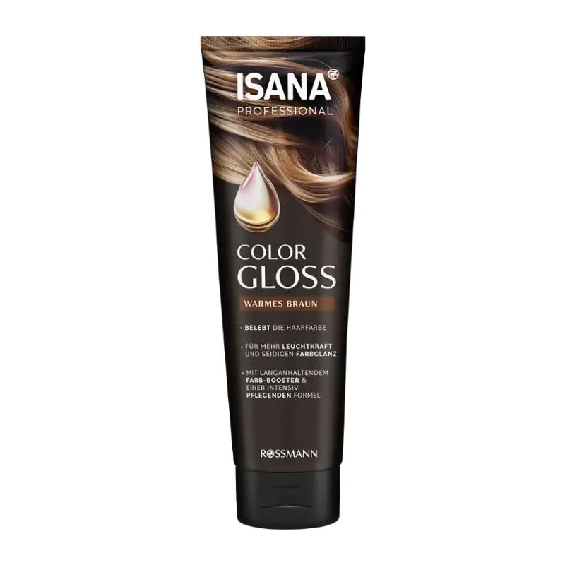 ISANA Professional Maska na vlasy Color Gloss Warm Brown, 150 ml