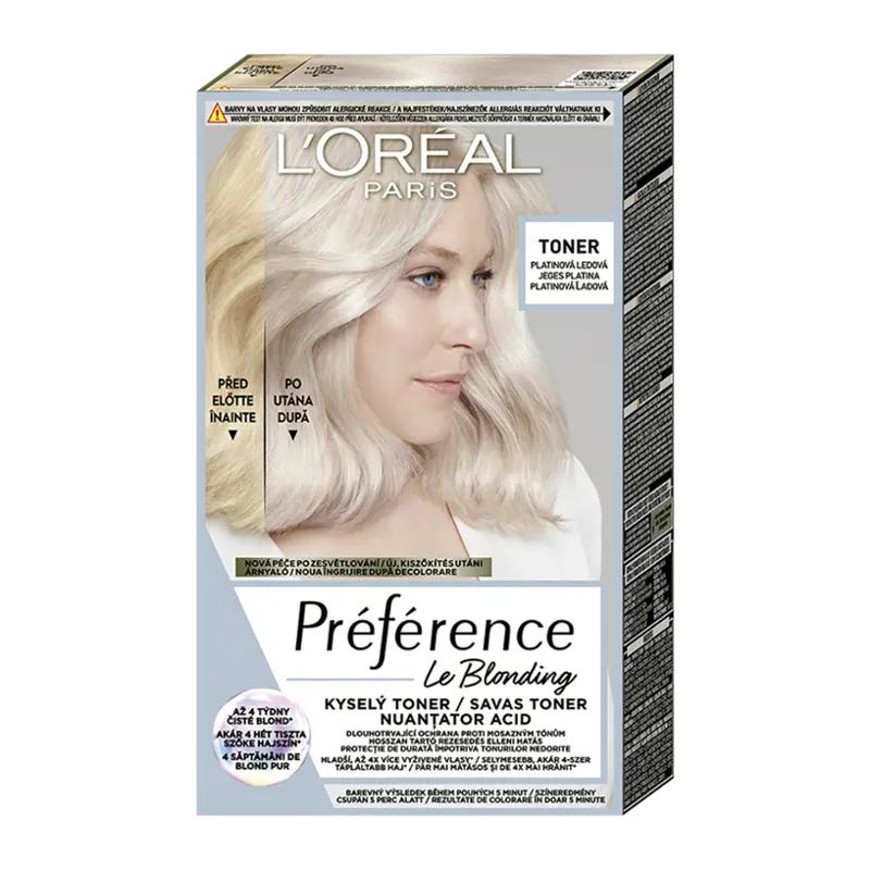 L'Oréal Toner Préférence platinová ledová, 1 ks