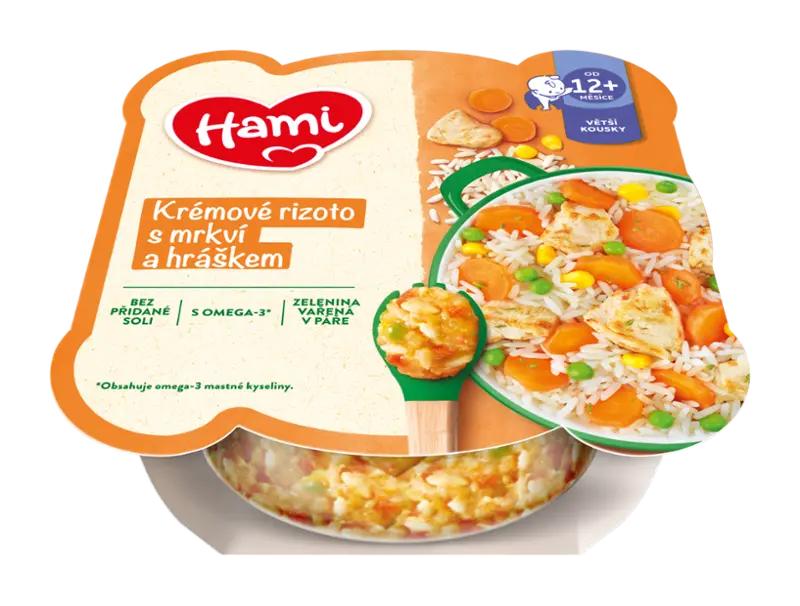 Hami Krémové rizoto s mrkví a hráškem, 230 g