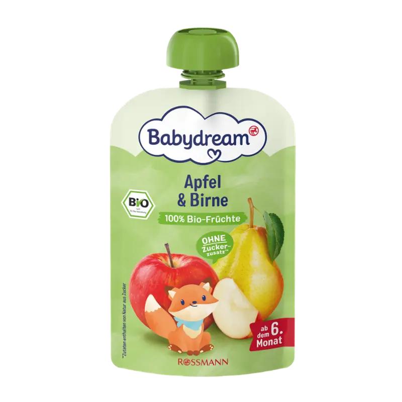 Babydream BIO ovocný příkrm Jablko a hruška