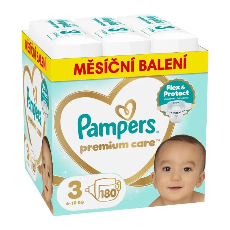 Pampers Pleny Premium Care, 6–10 kg, vel. 3, 180 ks