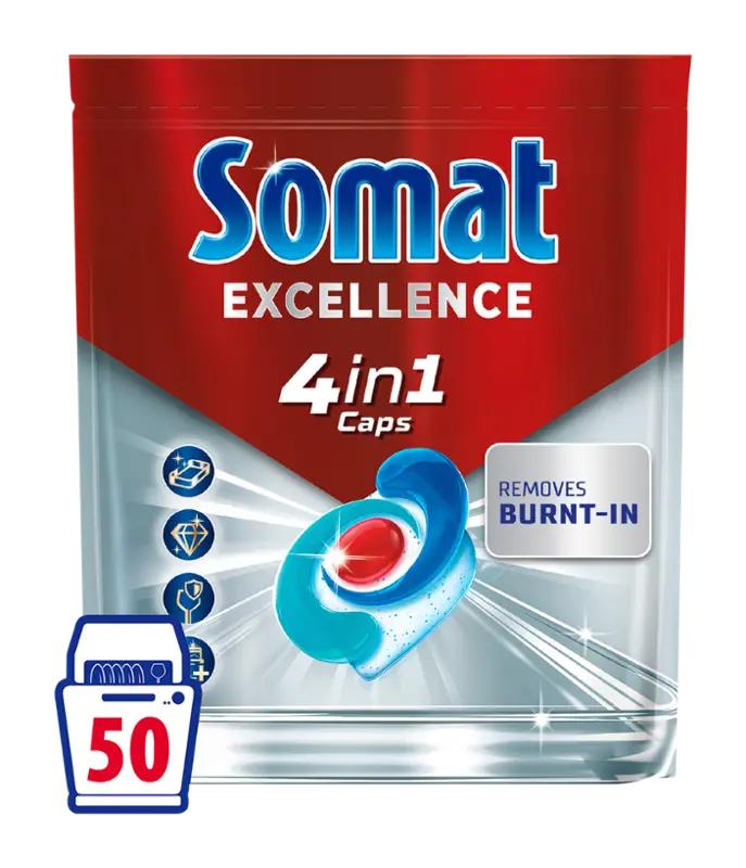 Somat Tablety do myčky Excellence 4 in 1 Original Fresh, 50 ks