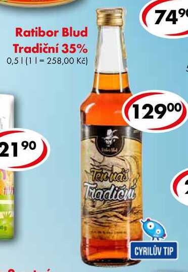 Ratibor Blud Tradiční 35%, 0,5 l