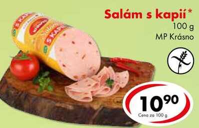 Salám s kapií, 100 g