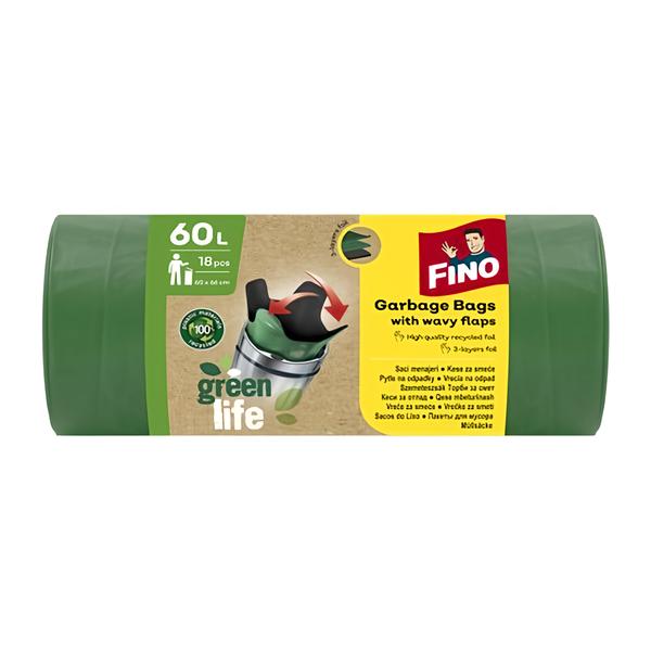 Fino Green Life recyklované zavazovací pytle na odpad 60l