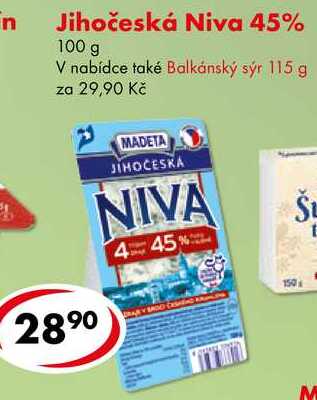 Jihočeská Niva 45%, 100 g  