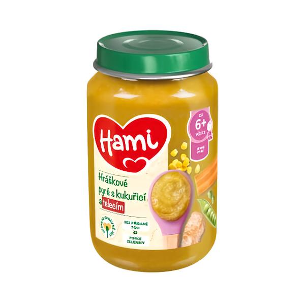 Hami Hráškovo-kukuřičné pyré s telecím 6m+