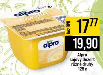 Alpro sojový dezert různé druhy 125 g 