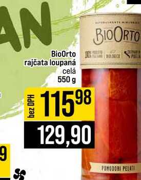 BioOrto rajčata loupaná celá 550 g 