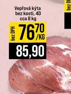 Vepřová kýta bez kosti, 4D cca 8 kg 1kg