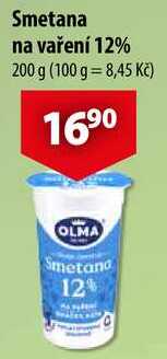 Smetana na vaření 12%, 200 g