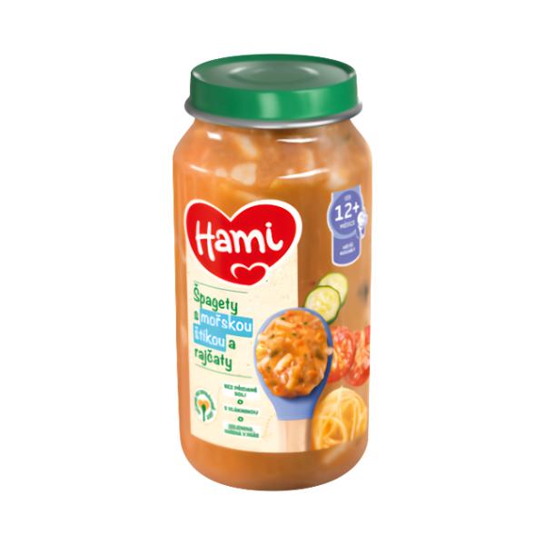 Hami Špagety s mořskou štikou, rajčaty a cuketou