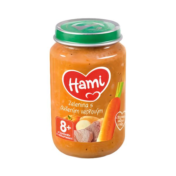 Hami Masozeleninový příkrm, zelenina s dušeným vepřovým