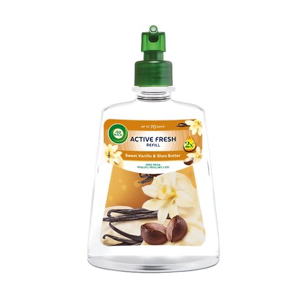 Air Wick Active Fresh Náplň na vodní bázi do automatického difuzéru - Vanilka a bambucké máslo