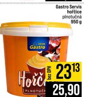 Gastro Servis hořčice plnotučná 950 g 