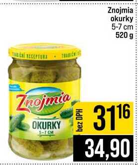 Znojmia okurky 5-7 cm 520 g 