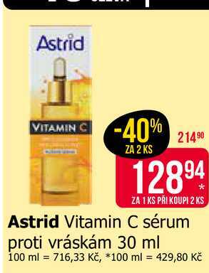 Astrid Vitamin C sérum proti vráskám 30 ml 