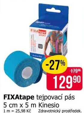 FIXAtape tejpovací pás 5 cm x 5 m Kinesio