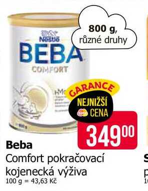Beba Comfort pokračovací kojenecká výživa 800 g